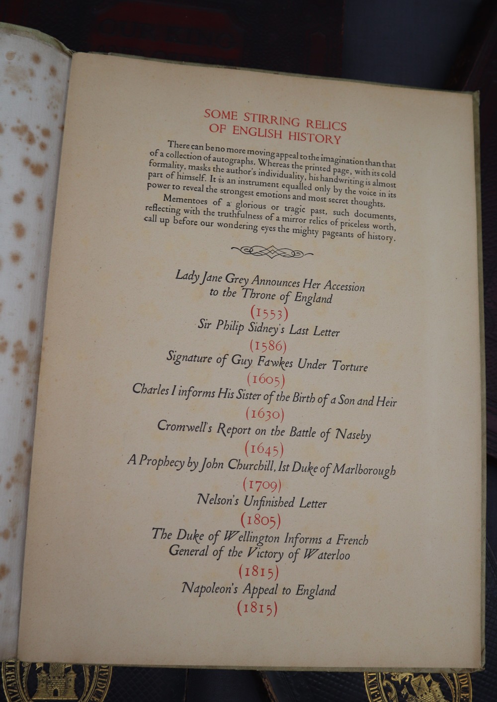 Some stirring relics of English History, including Cromwell's report on the Battle of Naseby, - Image 2 of 9