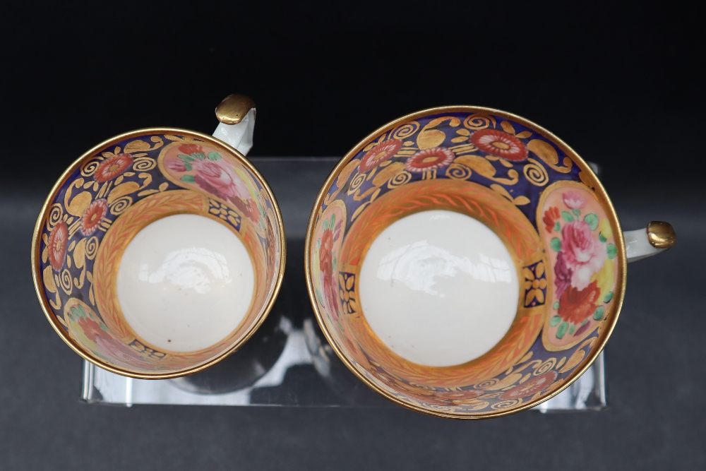 A Swansea porcelain trio comprising a tea cup, coffee cup and saucer decorated in the Japan pattern, - Image 4 of 8