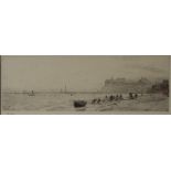 William Lionel Wyllie Whitby from the North West An Etching Signed in pencil to the margin 10.