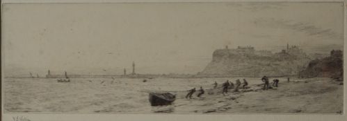 William Lionel Wyllie Whitby from the North West An Etching Signed in pencil to the margin 10.