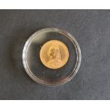 A Victorian gold sovereign dated 1891