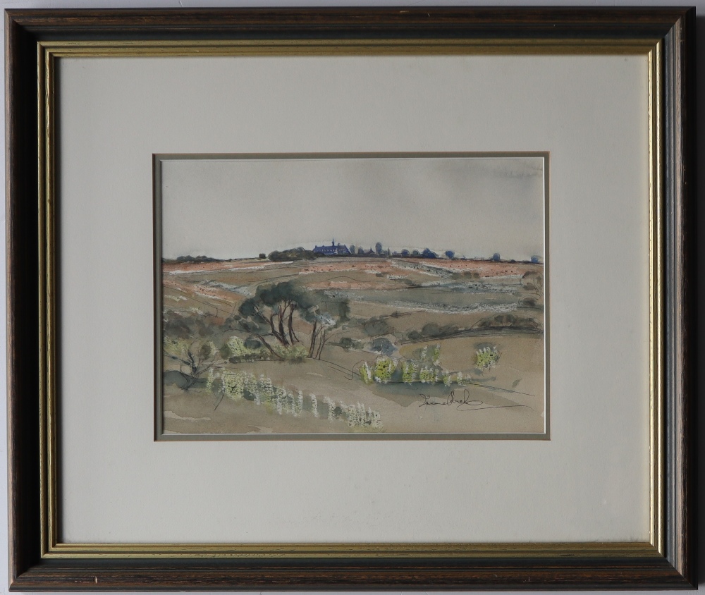 Irene .... Fairwood common/Nazanith house Watercolour Signed 23 x 32. - Image 2 of 4