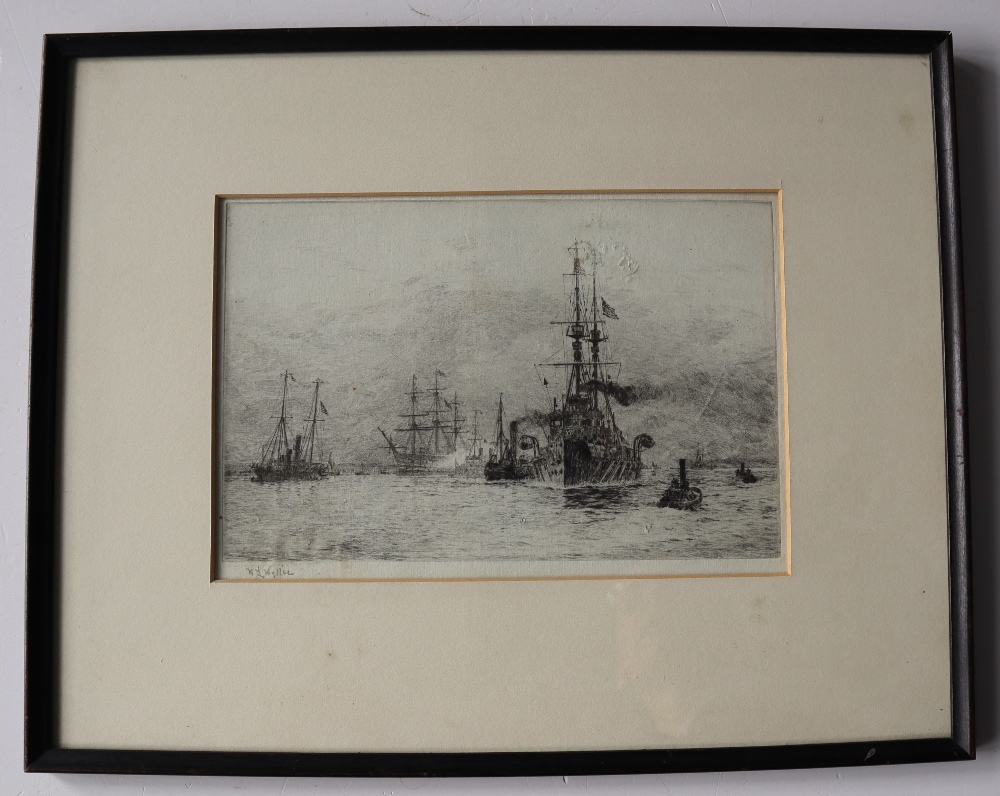 William Lionel Wyllie "The last journey" An Etching Signed in pencil to the margin 16. - Image 2 of 5