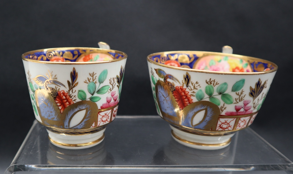 A Swansea porcelain trio comprising a tea cup, coffee cup and saucer decorated in the Japan pattern, - Image 5 of 8