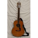 A Crafter K-36 six string acoustic guitar with electric pick up, No.