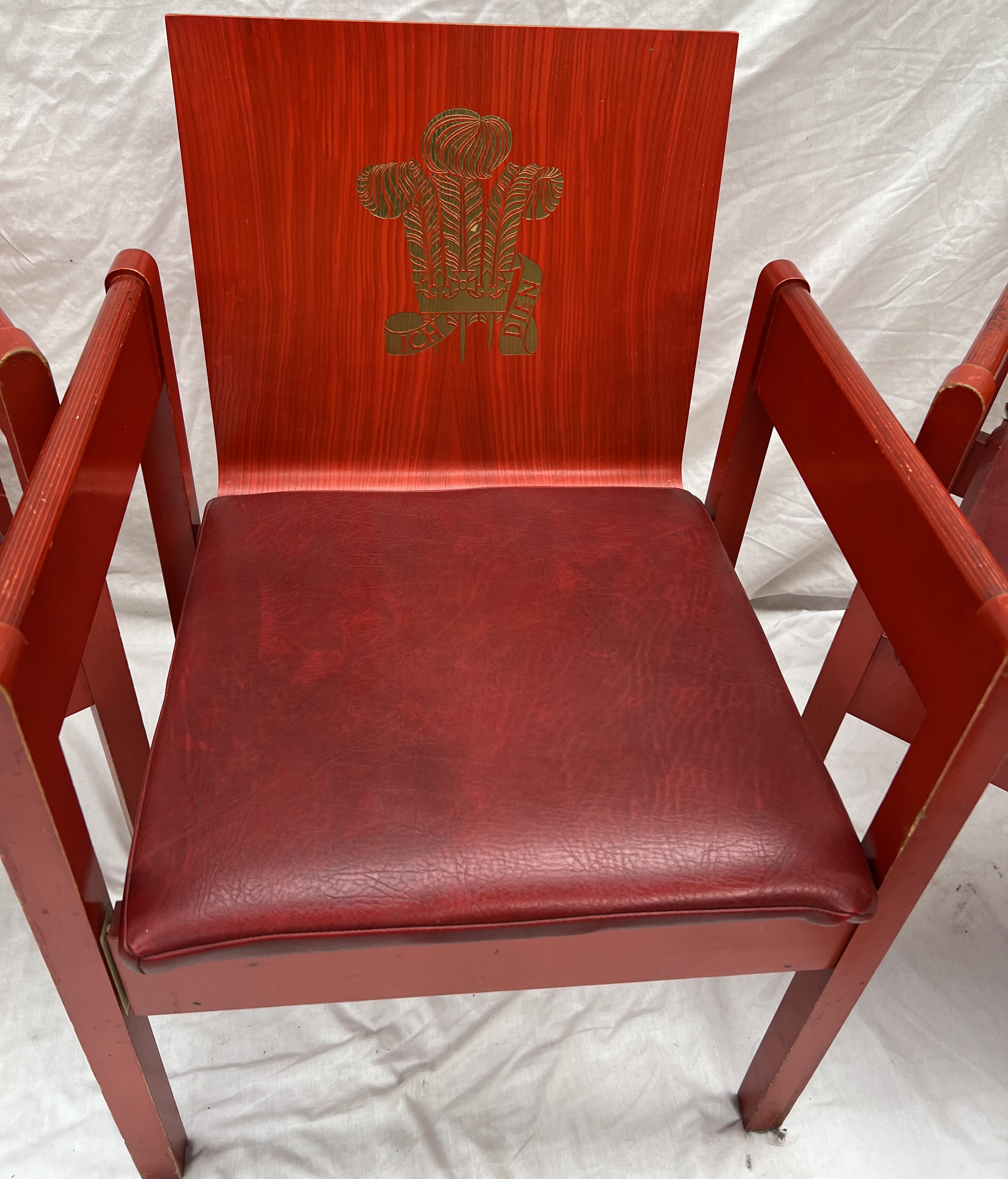 A set of four Prince of Wales Investiture Chairs, The Earl of Snowden and Carl Toms, - Image 3 of 4