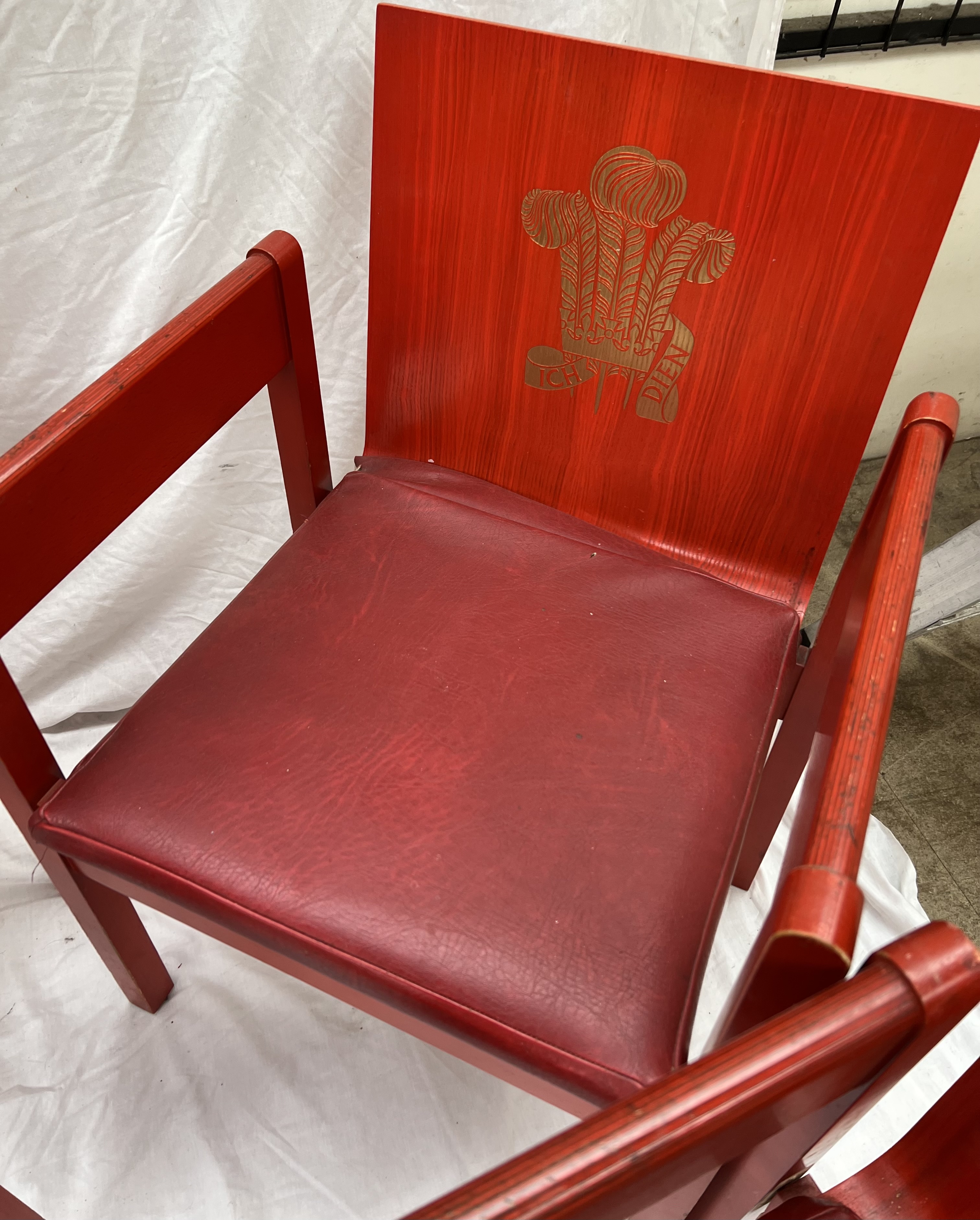 A set of four Prince of Wales Investiture Chairs, The Earl of Snowden and Carl Toms, - Image 4 of 4