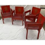 A set of four Prince of Wales Investiture Chairs, The Earl of Snowden and Carl Toms,