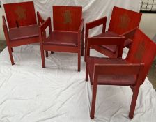 A set of four Prince of Wales Investiture Chairs, The Earl of Snowden and Carl Toms,