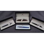 A Sheaffer Taranis fountain pen, together with a collection of Sheaffer ballpoint pens,