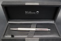 A Waldmann silver ballpoint pen,