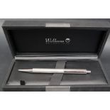 A Waldmann silver ballpoint pen,