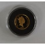 A 2005 gold one pound Nelson coin,