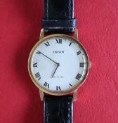 A gentleman's 9ct gold Tissot Stylist wristwatch,