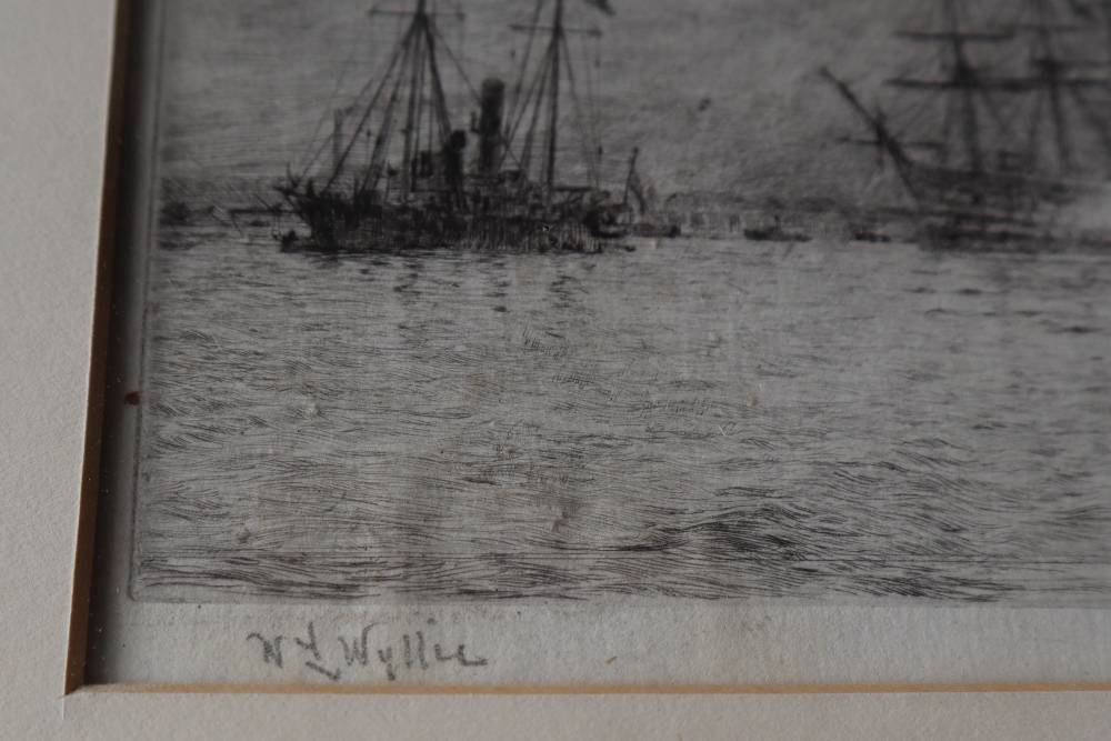 William Lionel Wyllie "The last journey" An Etching Signed in pencil to the margin 16. - Image 4 of 5