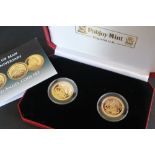 An Isle of Man 30th Anniversary 1oz Gold Angel Coin Set, from the Pobjoy Mint,