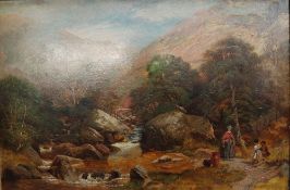 B. Rudge On the River Lyn, North Devon Oil on board Signed and dated '83 33.