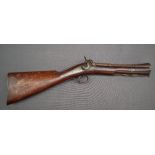 A 19th century blunderbuss percussion pistol,