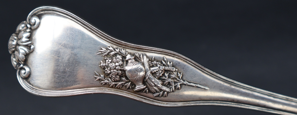 A Tiffany & Co sterling silver Patent 1878 Olympian pattern soup ladle, - Image 8 of 8