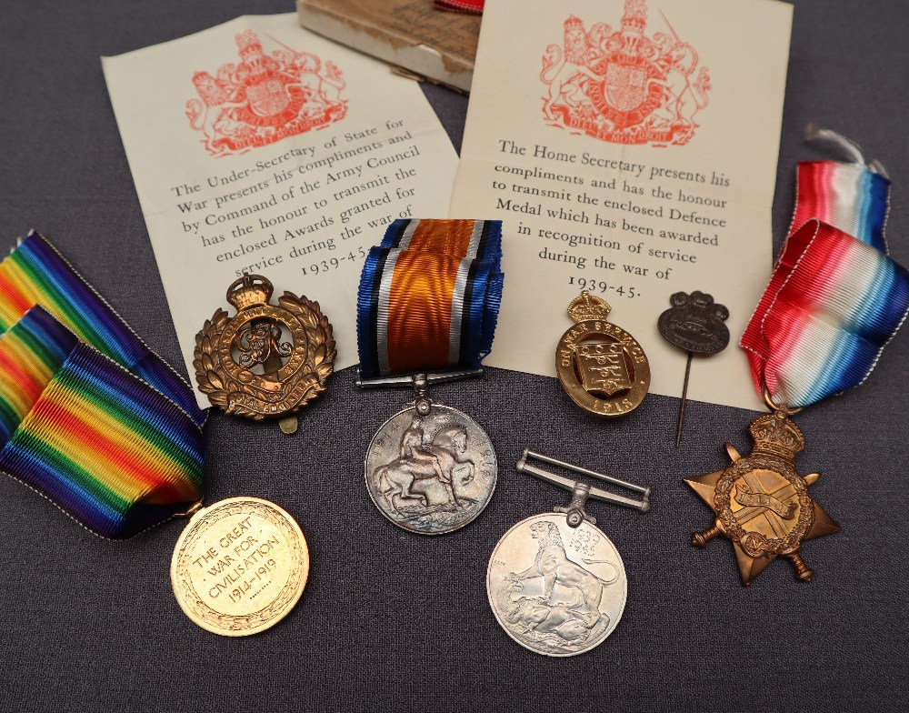 A Set of three World War I Medals including the Victory Medal,