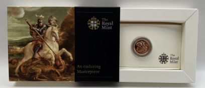 The Royal Mint - An Enduring Masterpiece - A 2009 UK Half Sovereign Gold Bullion coin,