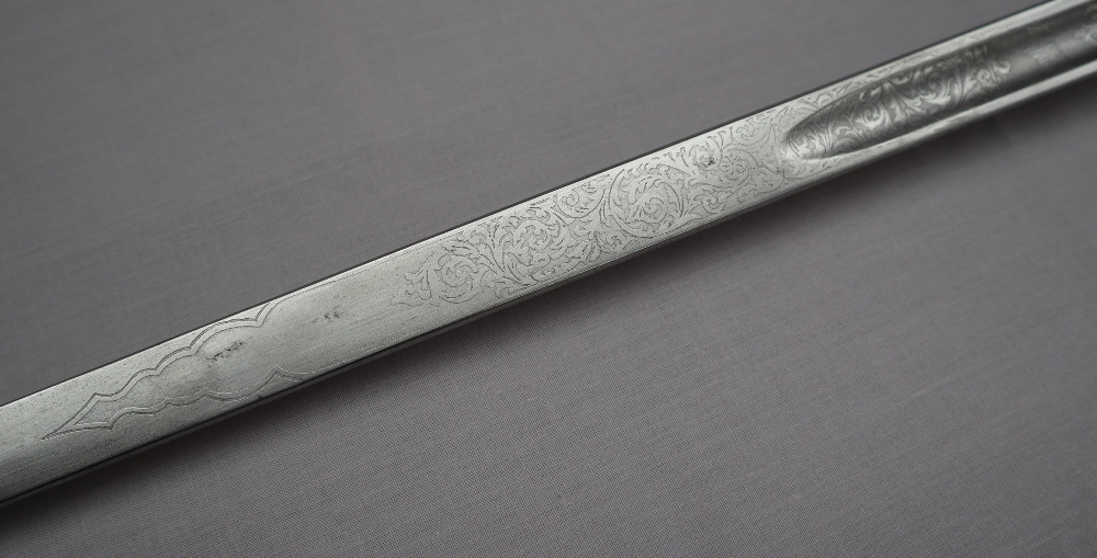 A George V dress sword, with a partially fullered blade marked for Fenton Brothers, - Image 9 of 12