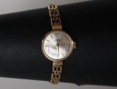 A lady's 9ct gold Uno wristwatch,