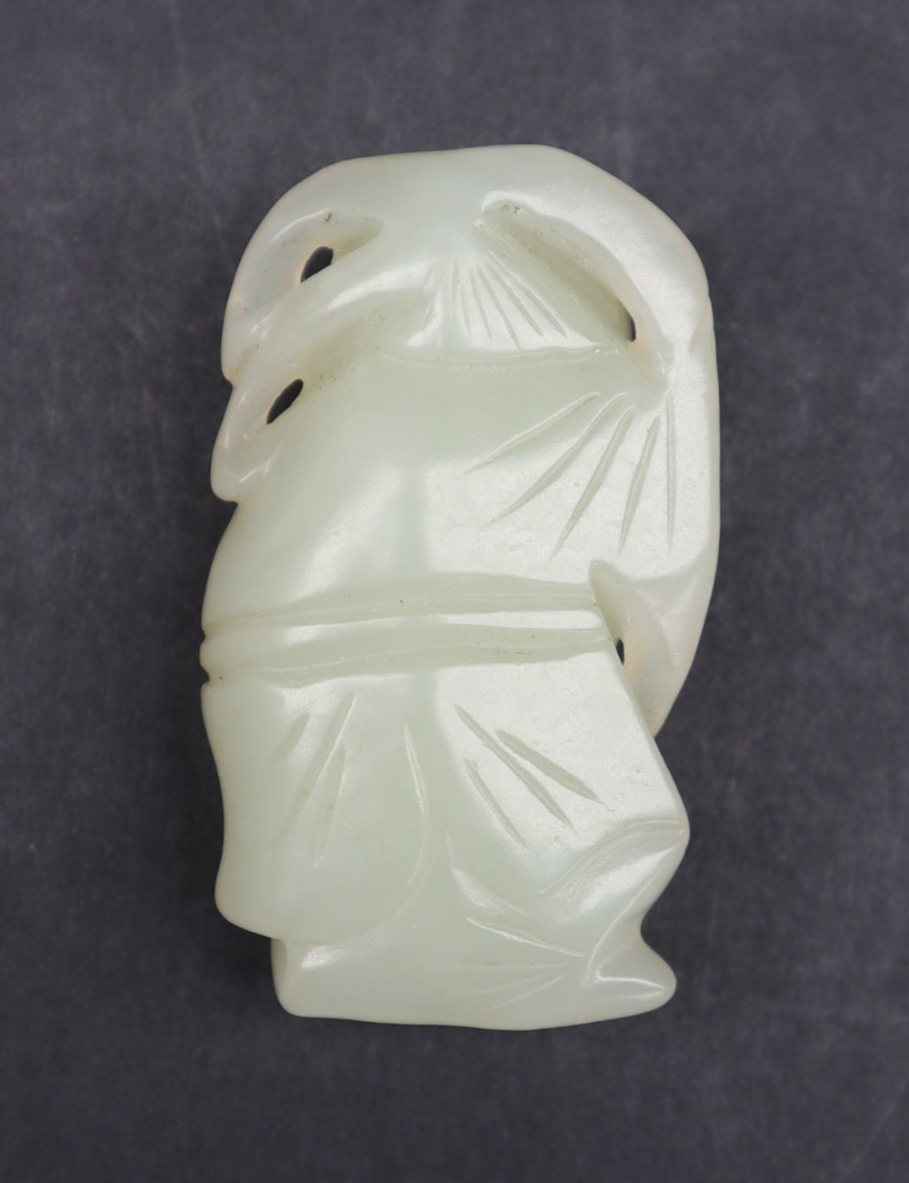 A Chinese "jade" hardstone carving of a horse with a monkey on its back, - Image 8 of 8