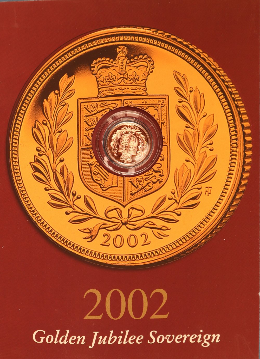 A 2002 Golden Jubilee gold sovereign,