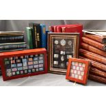 Twelve stamp folders containing British stamps including Great Britain Royal Mail Prestige Stamp