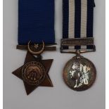 A Victorian Egypt (1882-1889) medal with clasp for Alexandria 11th July issued to W.