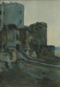 In the style of Christopher Williams (1873-1934) Harlech Castle Watercolour Unsigned 34.5 x 24.