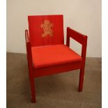 A Prince of Wales Investiture Chair, The Earl of Snowden and Carl Toms,