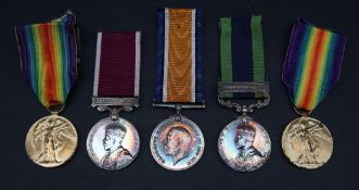 Two World War I medals including the British War medal and the Victory medal issued to 2968 Pte A