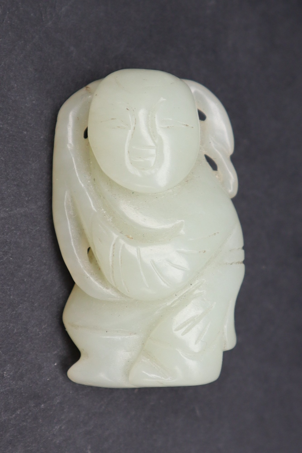 A Chinese "jade" hardstone carving of a horse with a monkey on its back, - Image 7 of 8