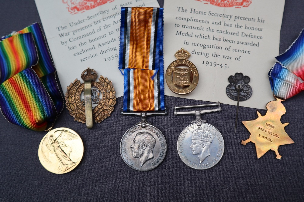 A Set of three World War I Medals including the Victory Medal, - Image 2 of 2