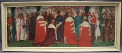 Christopher Williams (1873-1934) The Investiture of the Prince of Wales at Caernarfon Castle,