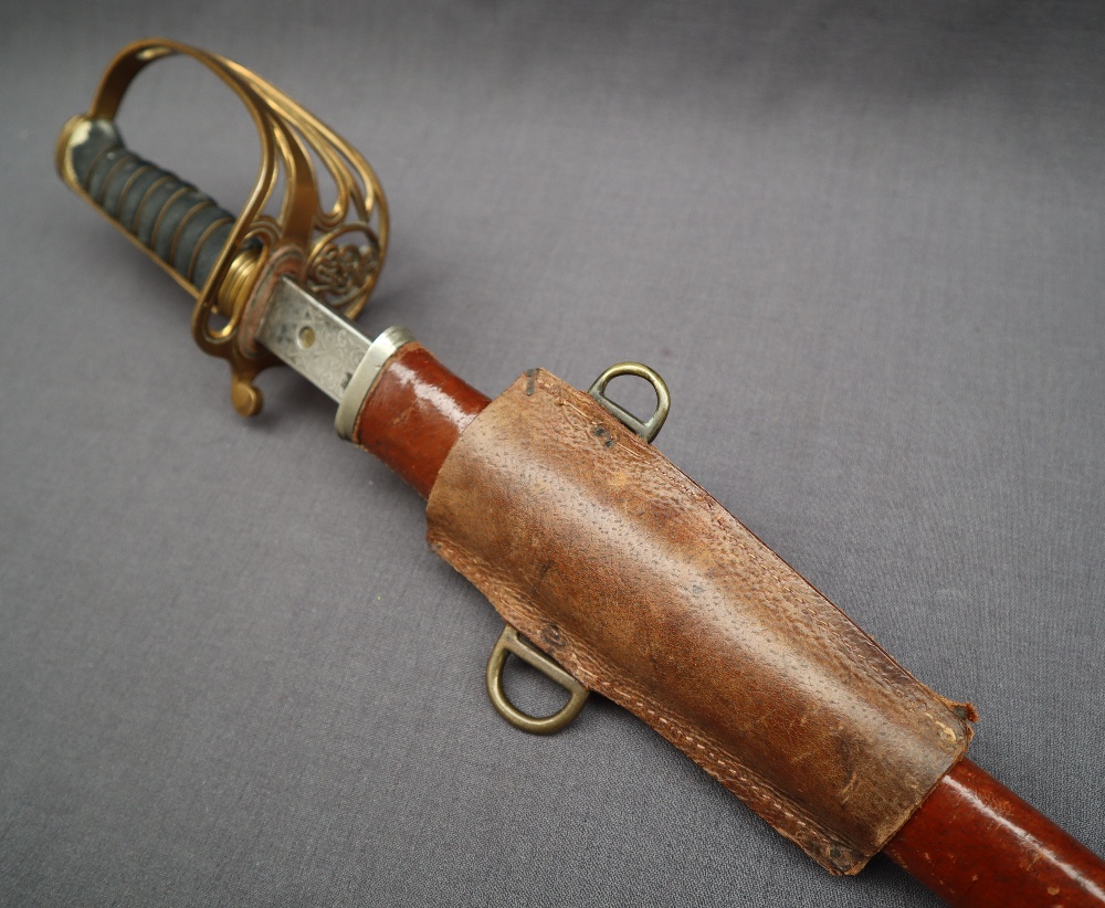 A George V officers dress sword, with an 82. - Image 5 of 12