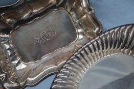 American silver - A J E Caldwell & Co Sterling silver dish of lobed rectangular form 27.