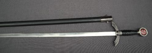 A reproduction German sword, with a stainless steel blade,