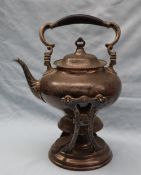 American Silver - A Gebelein Boston Sterling silver kettle on stand with burner,
