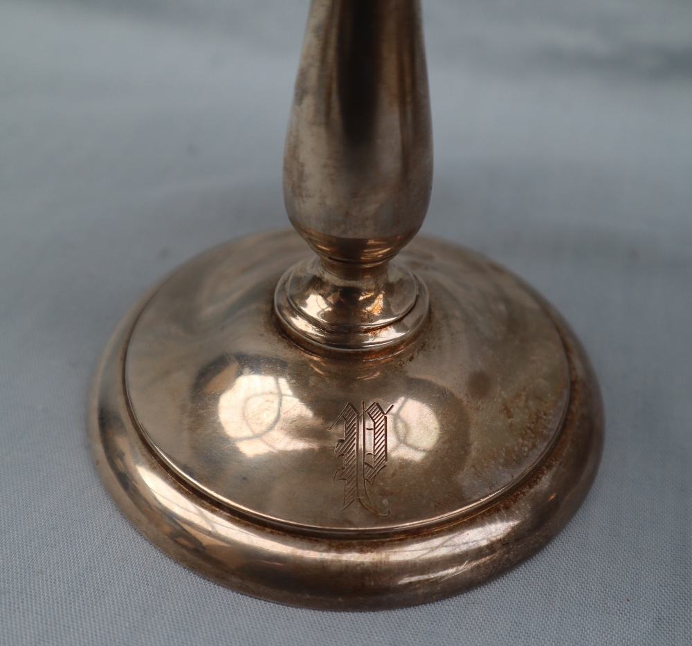 American Silver - A pair of J E Caldwell & Co Londonderry patent pedestal dishes with a lobed top, - Image 7 of 7