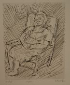 Leon Kossoff (British, 1926-2019) Mother Etching, 1982, on wove, signed, titled and dated in pencil,
