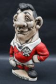 Groggs - A John Hughes pottery "Ugly" model of a Welsh Rugby player possibly Roland Phillips,