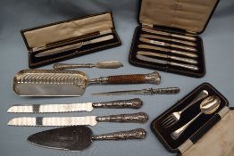 A George V silver fork and spoon set, Sheffield, 1921,