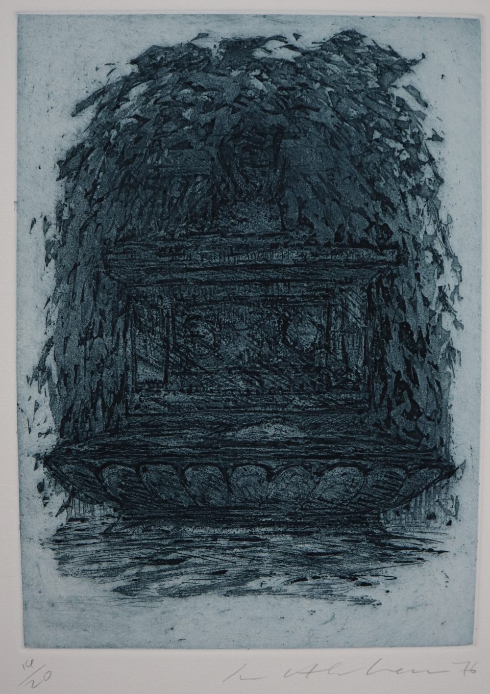 Ivor Abrahams (1935-2015) Pezenas Fountain 1 Etching and Aquatint Signed and dated '76 to the - Image 6 of 8