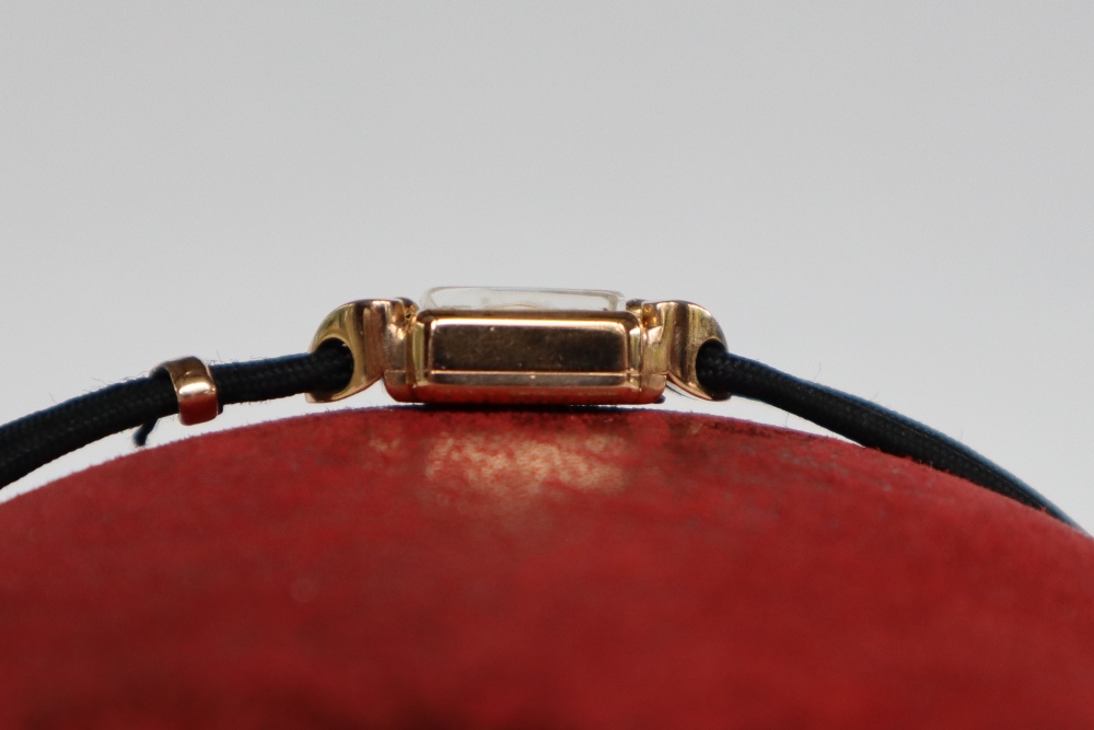 A lady's 18ct gold Rolex wristwatch, the square dial with dot markers, marked Rolex Precision, - Image 5 of 8