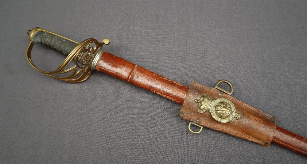 A George V officers dress sword, with an 82. - Image 7 of 12
