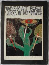 Paul Peter Piech "Works of Art beget Works of Art" W B Yeats A limited edition lithograph, No.