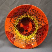 A Limited edition Poole pottery charger produced to mark the 'Alignment' of the Planets 5 May 2000,